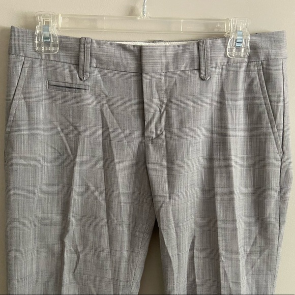 Gap Light Grey Houndstooth Hip Slung Fit Dress Pants in size 2 - Picture 7 of 10